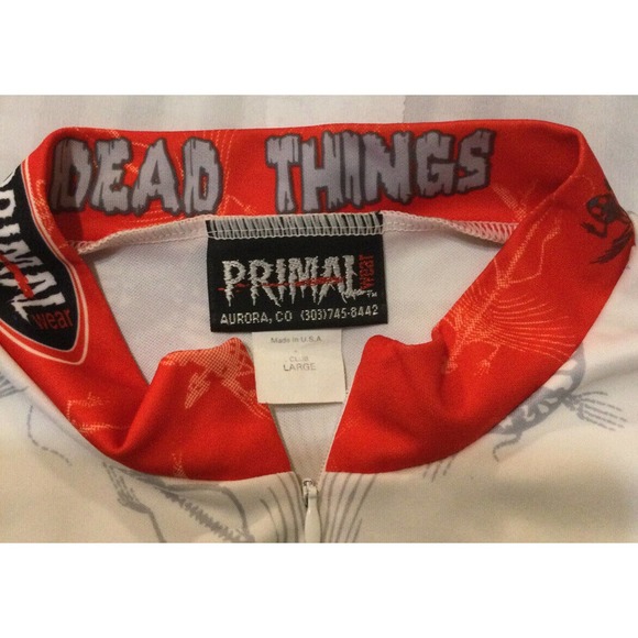 Primal Wear Cycling Jersey Shirt Mens Large Bold colors Red Black Gray - Picture 5 of 5